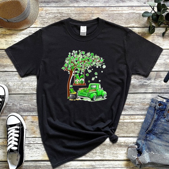 Lucky Shirt, St Patrick's Day Shirt, Happy St Patrick's Day Shirt, Gnome Shirt - Picture 1 of 2